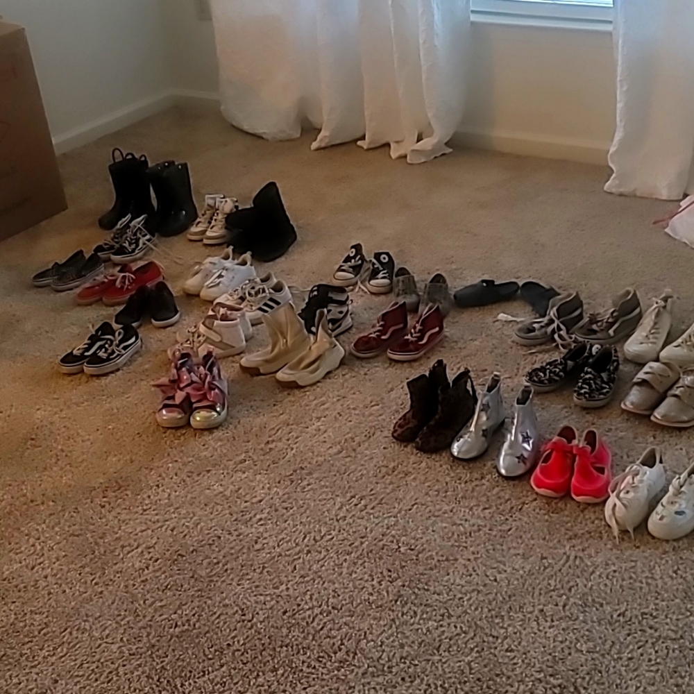 30 pairs of kid shoes 10 and up
